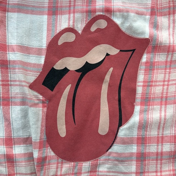 Rolling Stones Custom Classic Plaid Flannel Shirt - Picture 4 of 7